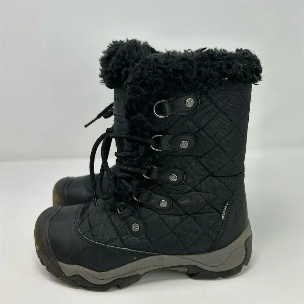KEEN Women's Black Snow Boots Size 5.5 Waterproof Insulated Winter Warm